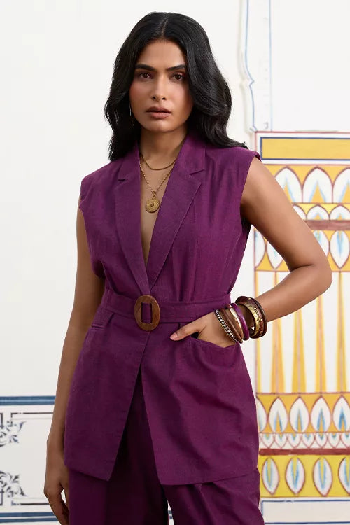 Okhai "Allure" Pure Cotton Sleeveless Blazer