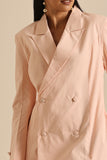Captain Peach Pure Cotton Herbal Dyed Blazer Dress For Women Online