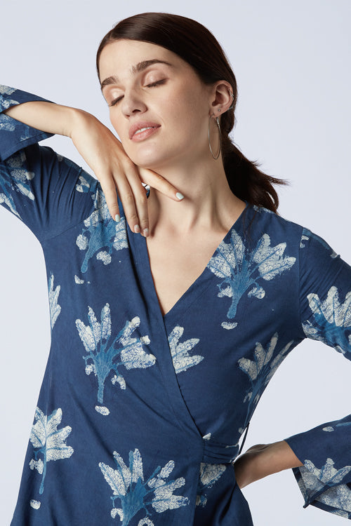 Okhai 'Un-Cage' Cotton Hand Block Printed Dress| Rescue