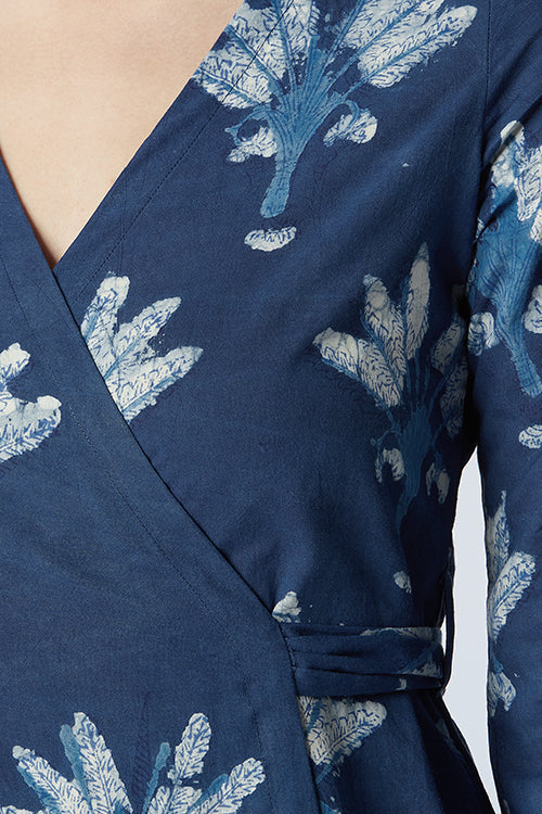 Okhai 'Un-Cage' Cotton Hand Block Printed Dress| Rescue