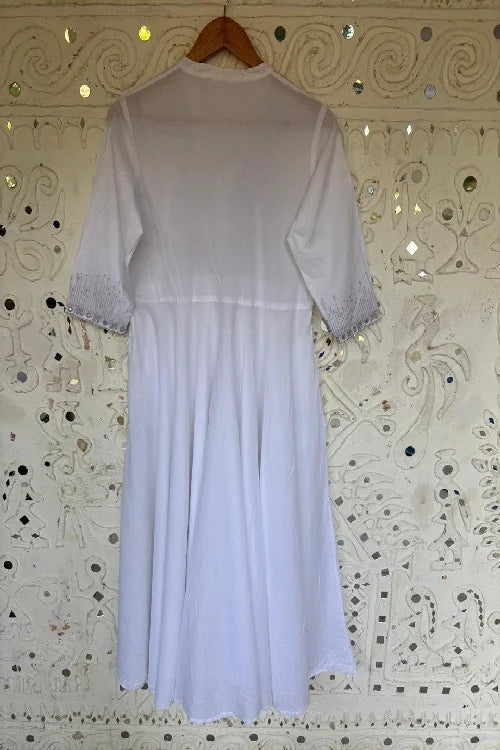 Okhai 'Ariya' Hand Embroidered Mirror Work Pure Cotton Dress | Rescue