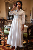 Okhai 'Ariya' Hand Embroidered Mirror Work Pure Cotton Dress | Rescue