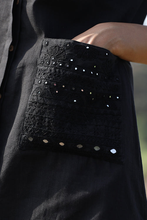 Okhai 'Fulfill' Hand Embroidered Mirror Work Pure Cotton Dress | Rescue
