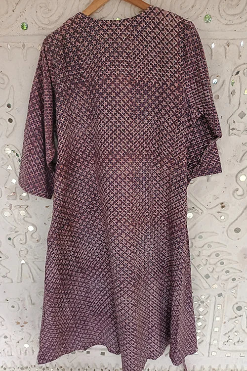 Okhai 'Adapt' Naturally Dyed Pure Cotton Wrap Dress| Rescue