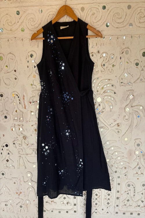 Okhai 'Zodiac' Mirror Work Wrap Dress | Rescue