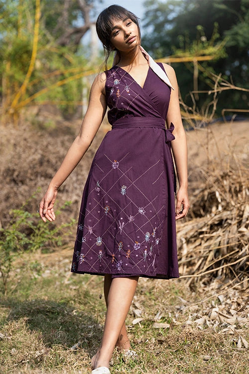 Okhai 'Italian Passion' Hand Embroidered Mirror Work Dress