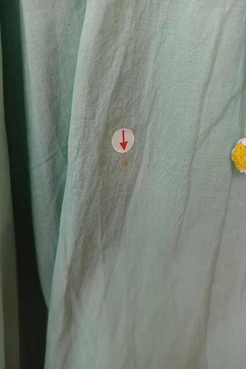 Okhai 'Butterfly' Hand Embroidered Cotton Wrap Dress| Rescue