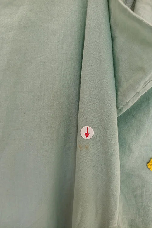 Okhai 'Butterfly' Hand Embroidered Cotton Wrap Dress| Rescue