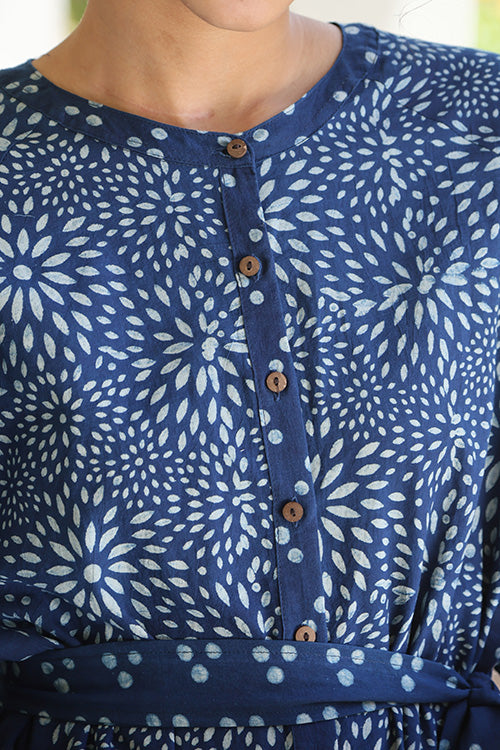 Okhai 'Bohemian' Pure Cotton Hand Block Printed Dress