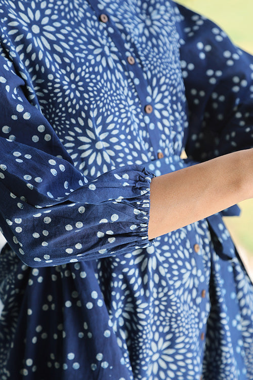 Okhai 'Bohemian' Pure Cotton Hand Block Printed Dress