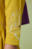 Okhai 'Daylily' Pure Cotton Hand Embroidered Mirror Work Dress
