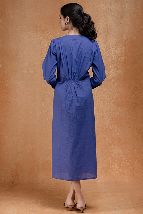 Okhai "Yahirah" Beadwork Pure Cotton V-neckline Dress
