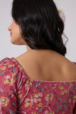 Okhai "Lilianne" Hand-Embroidered Handblock Printed Pure Cotton Dress