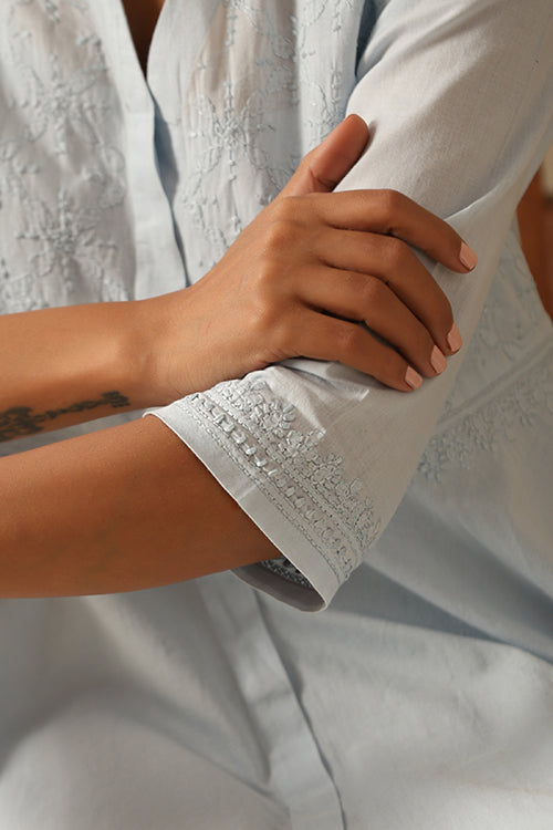 Okhai "Shayari" Chikankari Pure Cotton Dress