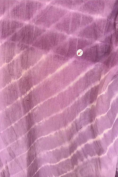 Okhai "Hawaiian Dreams" Tie-and-Dye Pure Cotton Purple Wrap dress| Rescue