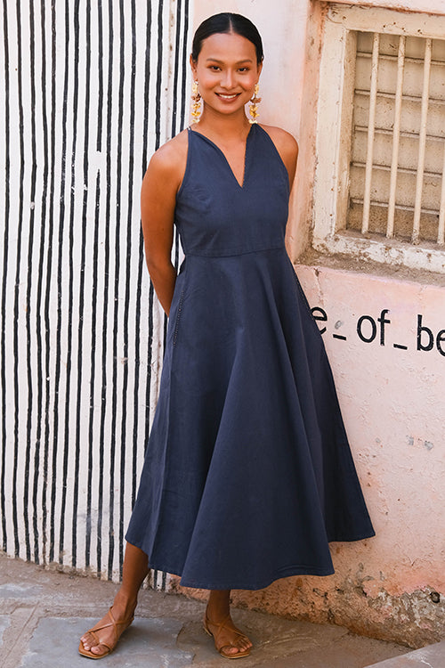 Okhai "Orchard" Suf Embroidered and Bead work Pure Cotton Dress