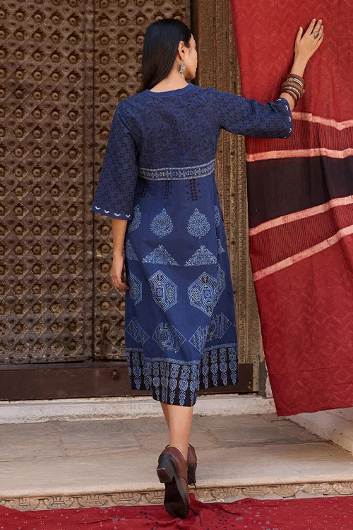 Okhai "Indus" Cotton Ajrakh Dress