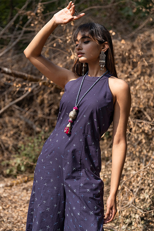 Okhai 'Magic Spell' Hand Embroidered Mirror Work Jumpsuit| Rescue