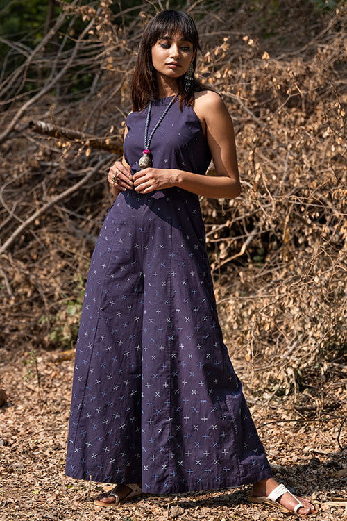 Okhai 'Magic Spell' Hand Embroidered Mirror Work Jumpsuit| Rescue