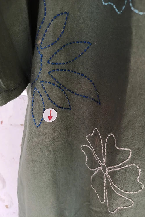 Okhai 'Forest Magic' Pure Cotton Hand Embroidered Jumpsuit| Rescue