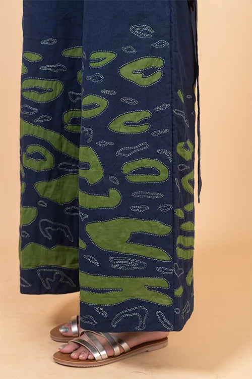 Okhai "Hilltop" Hand Applique and Embroidery work Pure Cotton Jumpsuit