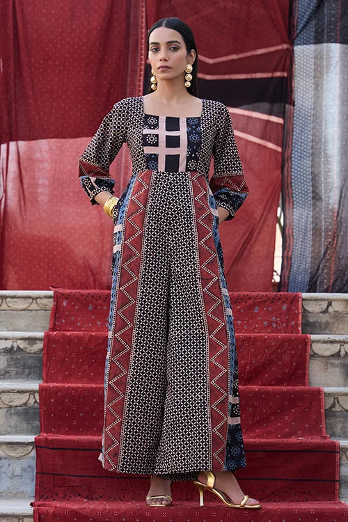 Okhai "Citadel" Cotton Ajrakh Jumpsuit