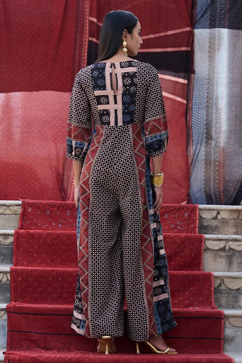 Okhai "Citadel" Cotton Ajrakh Jumpsuit
