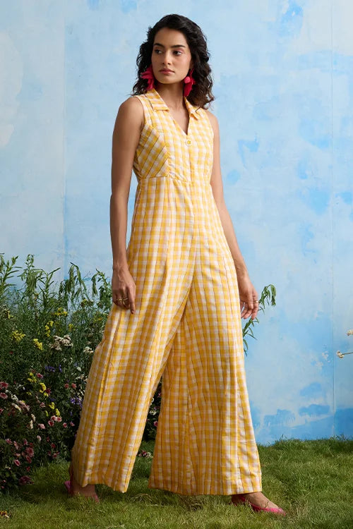 Okhai "Ambrosia" Cotton Handloom Sleeveless Jumpsuit