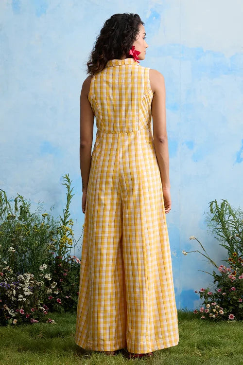 Okhai "Ambrosia" Cotton Handloom Sleeveless Jumpsuit