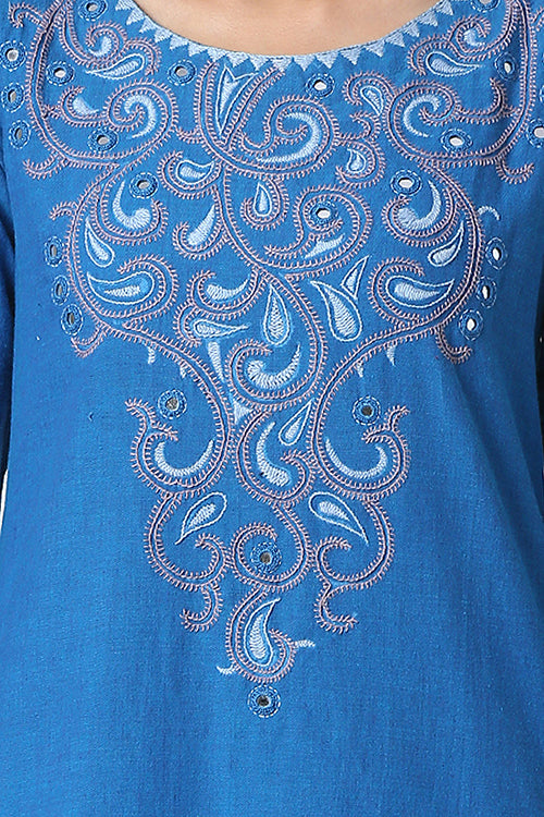 Okhai 'Zaina' Embroidery Work Cotton Set | Rescue