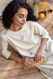 Okhai 'Fresh Garden' Hand Embroidered Cotton Kurta Pant Set | Rescue