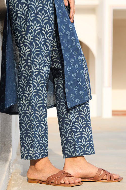 Okhai 'Jumble Mumble' Pure Cotton Hand Block Printed Kurta Pant Set
