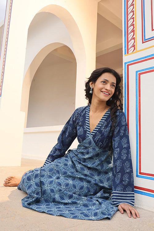 Okhai 'Indigenous Soul' Pure Cotton Hand Block Printed Kurta Pant Set