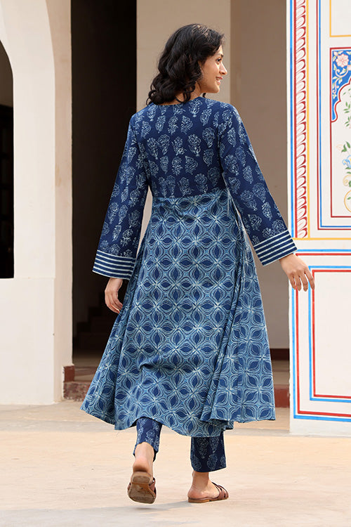 Okhai 'Indigenous Soul' Pure Cotton Hand Block Printed Kurta Pant Set