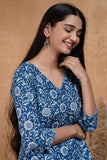 Okhai Bluejay Mirrorwork & Embroidered Kurta Pant Set For Women Online