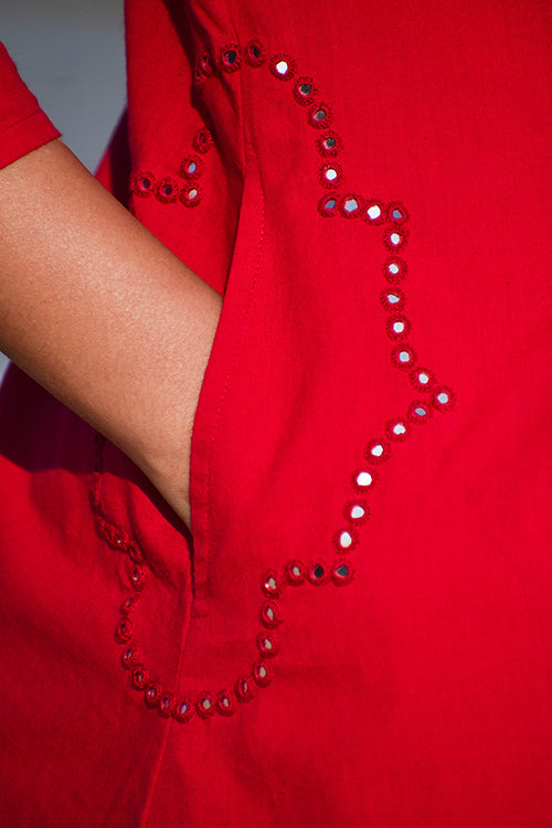 Okhai Dilruba Embroidered Cotton Kurta Pant Set For Women Online