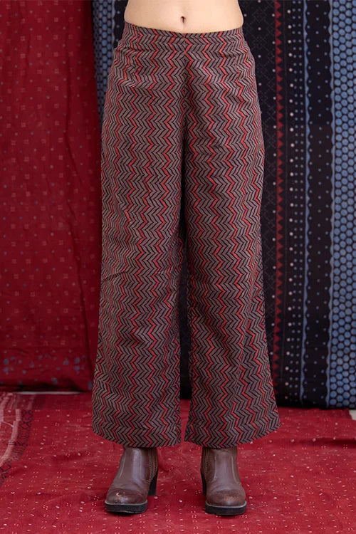 Okhai "Dabu" Cotton Ajrakh Kurta Pant Set