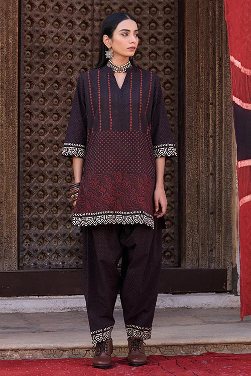 Okhai "Sindhu" Cotton Ajrakh Kurta Salwar Set
