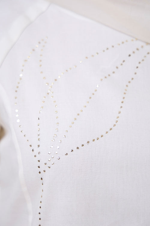 Okhai "Gold Leaf" Mukaish and Khaat Bharat work Kurta Pant set