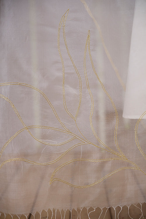 Okhai "Gold Leaf" Mukaish and Khaat Bharat work Kurta Pant set