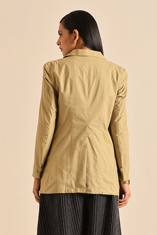 Okhai 'Serene' Herbal Dyed Pure Cotton Blazer