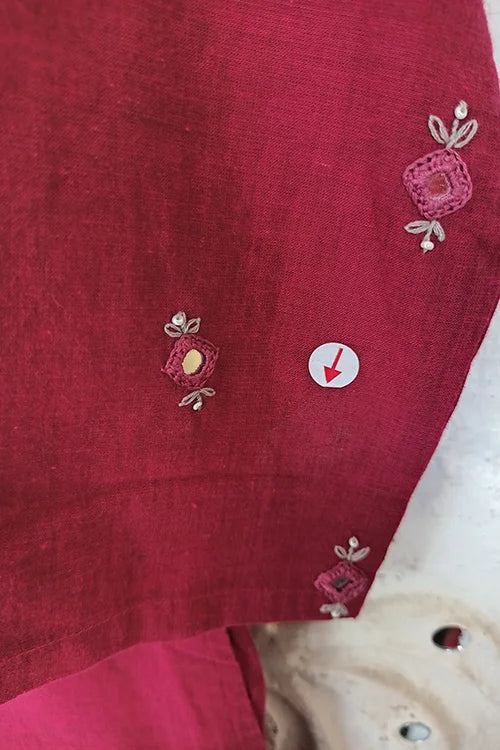 Okhai 'Passion' Embroidered Cotton Kurta| Rescue