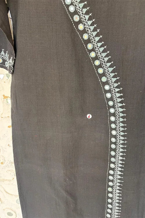 Okhai 'Moon Glory' Hand Embroidered Mirror Work Kurta | Rescue
