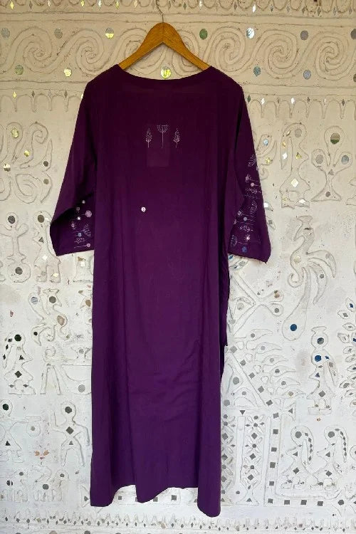 Okhai 'Artistic' Pure Cotton Hand Embroidered Mirror Work Kurta| Rescue