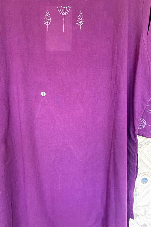 Okhai 'Artistic' Pure Cotton Hand Embroidered Mirror Work Kurta| Rescue