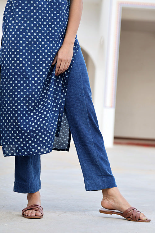 Okhai 'Melange' Hand Block Printed Pure Cotton Kurta