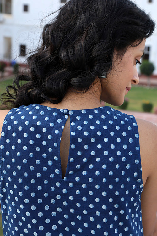 Okhai 'Melange' Hand Block Printed Pure Cotton Kurta