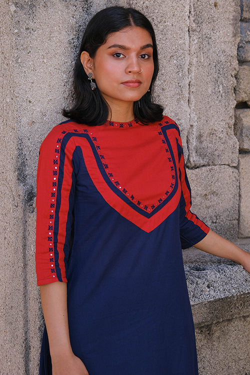 Okhai "Elysium" Hand-Embroidered Pure Cotton Mul Kurta