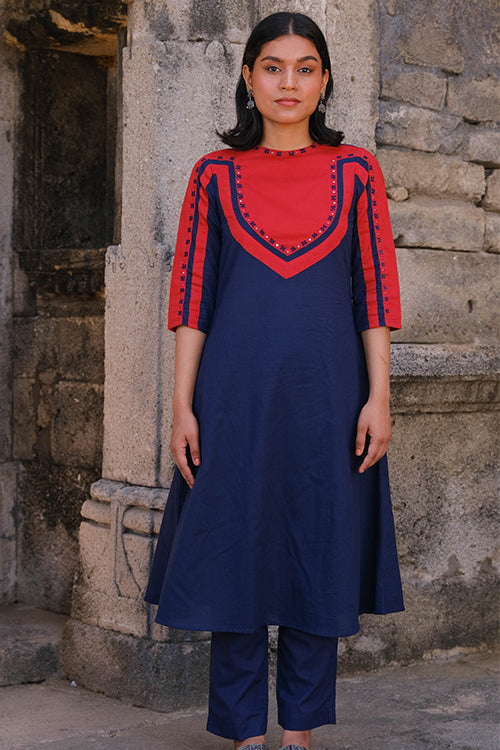 Okhai "Elysium" Hand-Embroidered Pure Cotton Mul Kurta