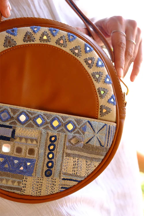 Okhai 'Baadal' Leather Sling Bag